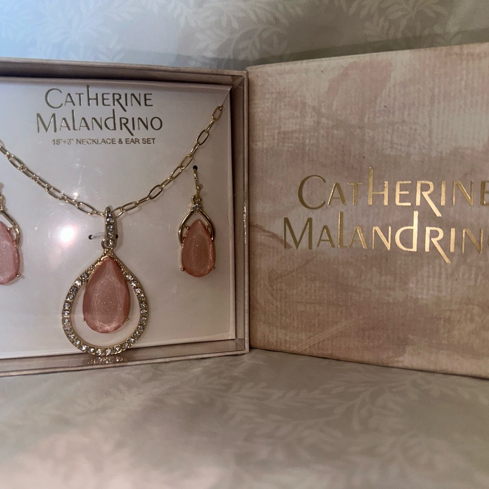 Catherine Malandrino Pink and Gold Necklace